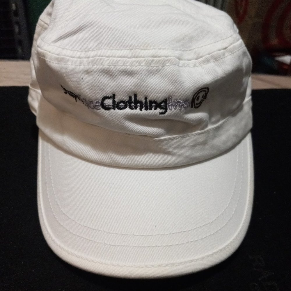 Texas Hold 'Em Poker - SF - One Size Fits All Off White Adjustable Army Hat Cap
